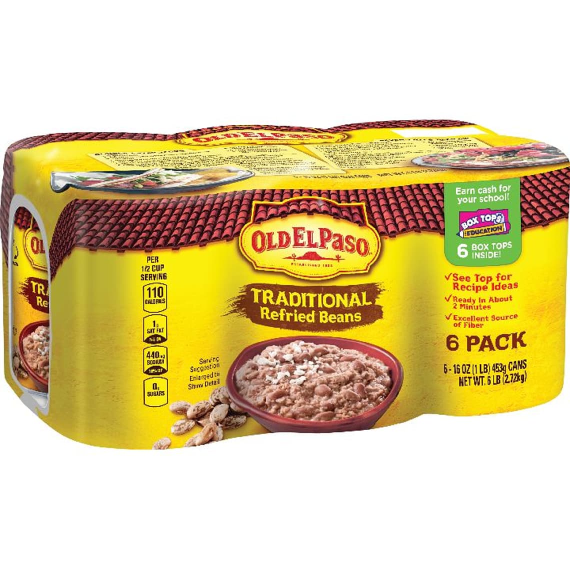 Old El Paso Traditional Refried Beans 96 oz